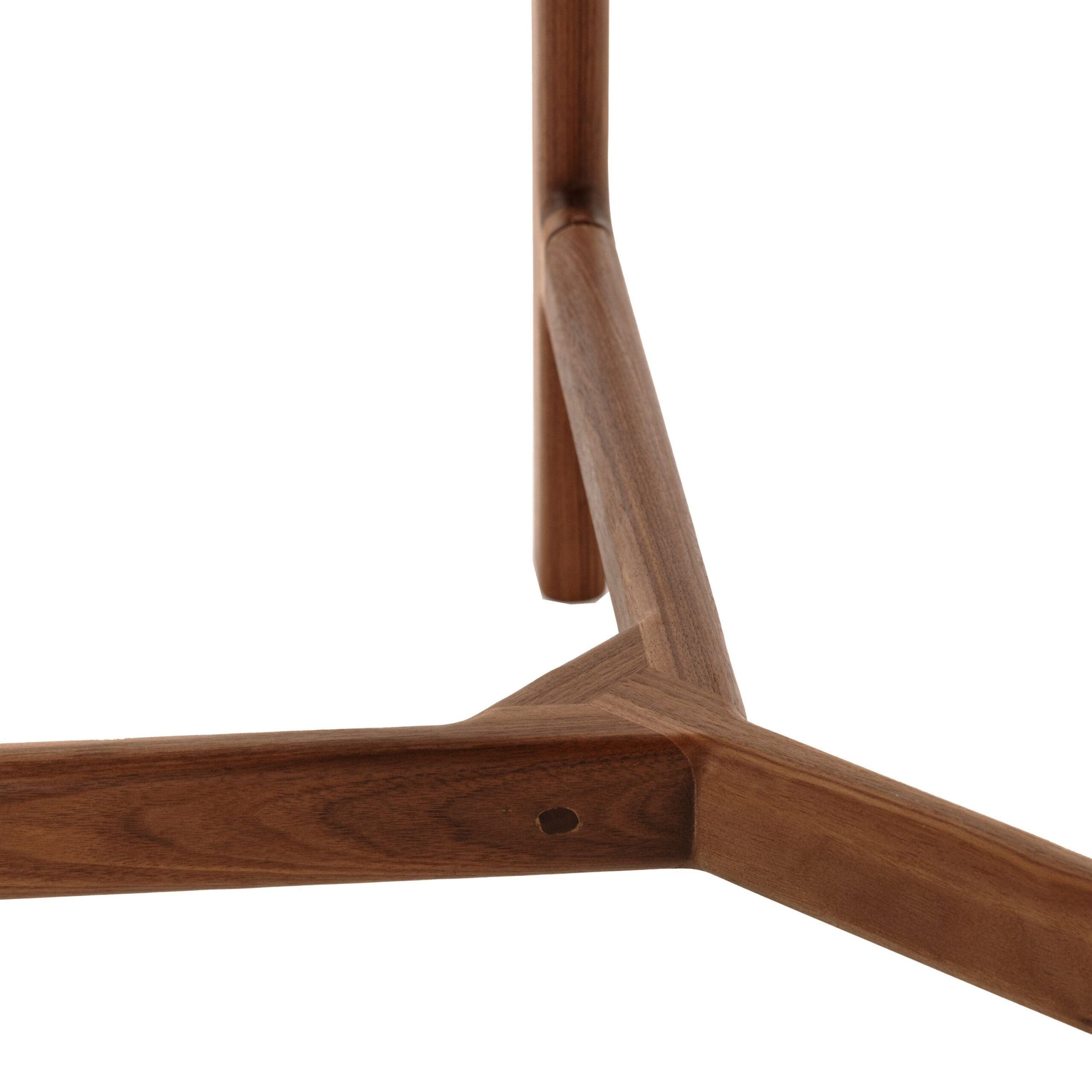 Madrid, stilrent, ovalt spisebord i retro design, i heltre valnøtt - Bilde 8