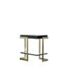 Ardella, glamorøst sidebord i sort glass/messing - Bilde 4