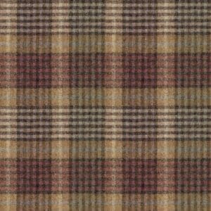 Bertie, rutete ullstoff i rosa/beige