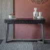 Boho Boutique, lekkert matt sort skrivebord i mangotre - Bilde 3