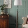 Burdale, justerbar stålampe med beiset tre i industriell look - Bilde 2