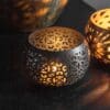 Churu, lekker t-lysholder i bronsefarget metall - Bilde 2