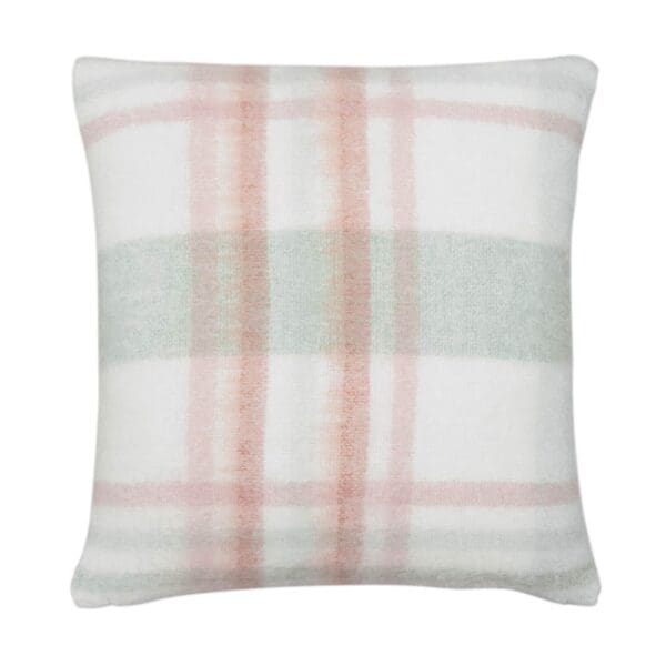 Colton, rutete pute i ullmiks i blått fra Laura Ashley - Bilde 5