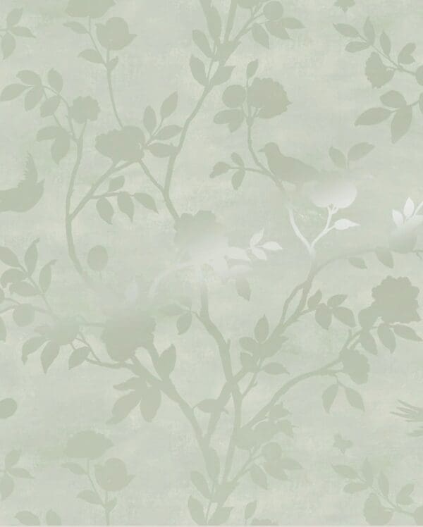 Eglantine Silhouette, tapet i grønt fra Laura Ashley - Bilde 2