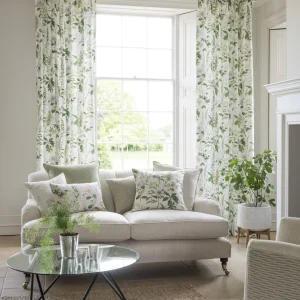 Floren, møbel/gardinstoff med blomster i bomull