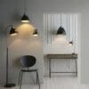 Franklin, justerbar gulvlampe i antikk messing look og sort - Bilde 4