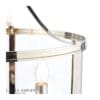 Harrington, stilren 3 armet taklampe i glass og krom - Bilde 4
