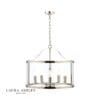 Harrington, 5 armet taklampe i glass og krom fra Laura Ashley - Bilde 2