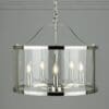 Harrington stilren taklampe i glass og krom fra Laura Ashley