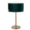 Hayfield, lampe m/messingfarget fot og grønn fløyelsskjerm - Bilde 4