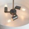 Hayfield, bronsefarget taklampe med naturfarget skjerm - Bilde 4