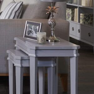 Henshaw, elegant settebord i lys koksgrå