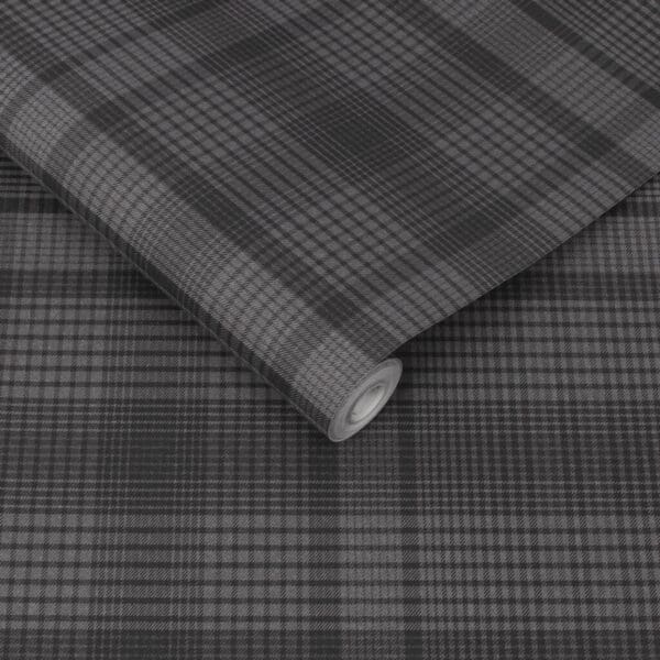 Heritage Plaid,  tapet med tartanruter i koksgrått - Bilde 2