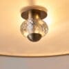Hudson, Elegant taklampe i antikk messing og krystall - Bilde 5