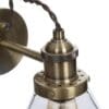 Isaac, industriell vegglampe med glasskjerm - Bilde 4
