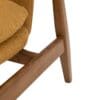 Jensen, retro lenestol i oker boucle, med eik armlener - Bilde 5