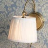 Hemsley, klassisk vegglampe med silkeskjerm - Bilde 3