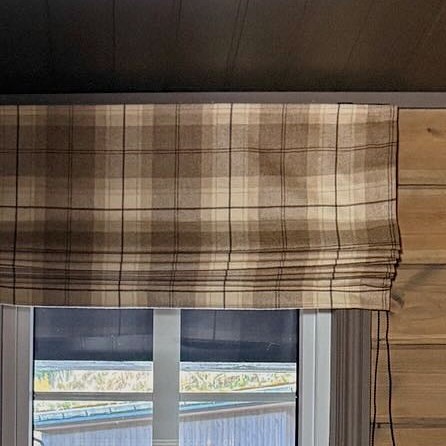 Devon Fudge, landlig rutete ullstoff i beige toner - Bilde 2