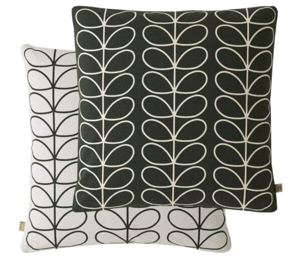 Linear Stem, retro pute stilkmotiv i grått fra Orla Kiely - Bilde 4
