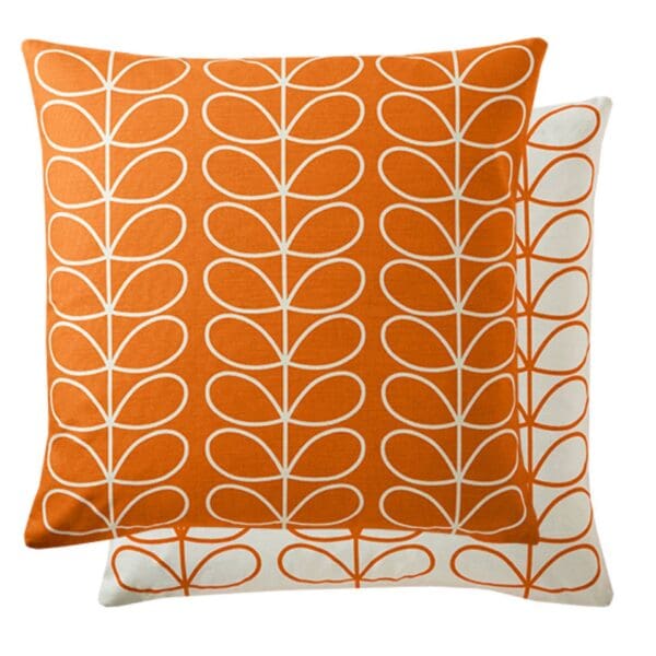 Linear Stem, retro pute stilkmotiv i orange fra Orla Kiely