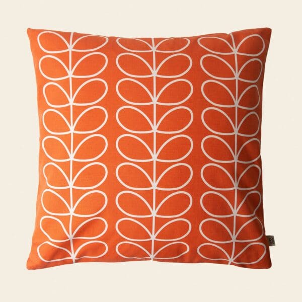 Linear Stem, retro pute stilkmotiv i orange fra Orla Kiely - Bilde 2
