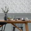 Louise, blomstrete tapet i skifergrått fra Laura Ashley