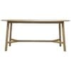 Madrid, stilrent, ovalt spisebord i retrodesign, i heltre eik - Bilde 4