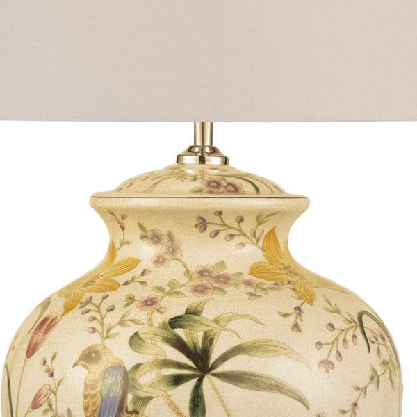 Mimosa, Keramikklampe med fargerikt fuglemotiv - Bilde 3