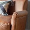 Mr.Paddington, liten, sjarmerende brun skinnsofa i vintage skinn - Bilde 5