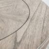 Mustique, rundt sidebord/nattbord med en skuff i rustikk finish - Bilde 2