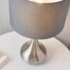 Piccadilly, komplett bordlampe i sølv m/touch funksjon - Bilde 3