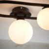 Pulsa, Stilfull og moderne taklampe i sort med glasskupler (IP44) - Bilde 4