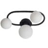 Pulsa, Stilfull og moderne taklampe i sort med glasskupler (IP44) - Bilde 6