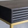Ripple, elegant konsollbord i sort med messingben - Bilde 3