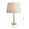 Selby mini lampefot i antikk messing og ravfarget glasskule - Bilde 7