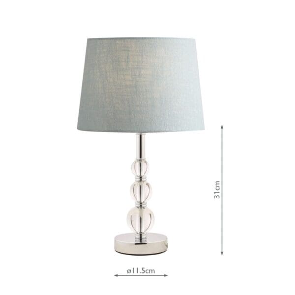 Selby mini lampefot i krom med glasskuler - Bilde 7