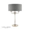 Sorrento, bordlampe i krom og koksgrå skjerm - Bilde 4