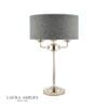 Sorrento, bordlampe i krom og koksgrå skjerm - Bilde 3
