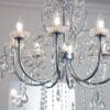 Tabitha, lysekrone m/8 lyspunkter til badet i slepet glass (IP44) - Bilde 2