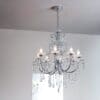 Tabitha, lysekrone m/8 lyspunkter til badet i slepet glass (IP44)