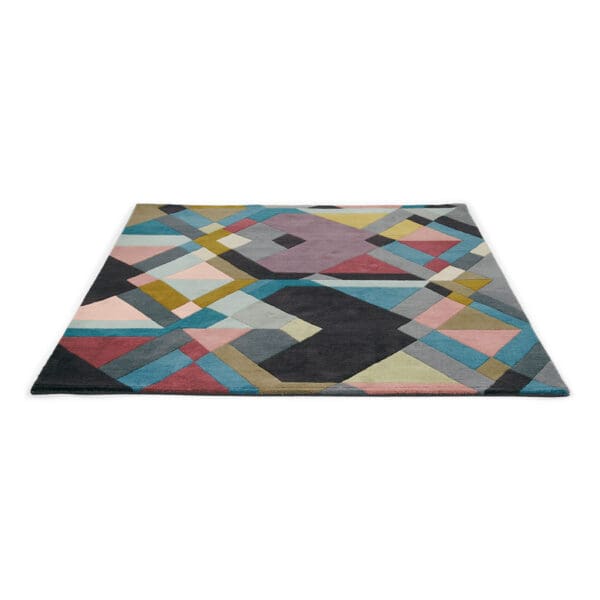 TB Mosaic, fargerikt håndknyttet gulvteppe i mosaikkmønster - Bilde 4