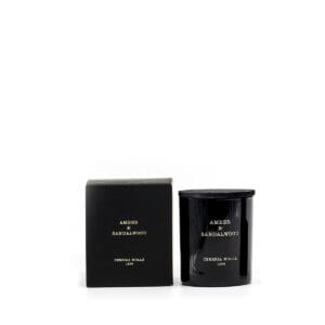 Duftlys med duft av Amber & Sandalwood (50t)