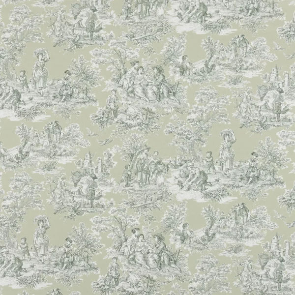Whisteledown Pear, Toile de Jouy i grønt