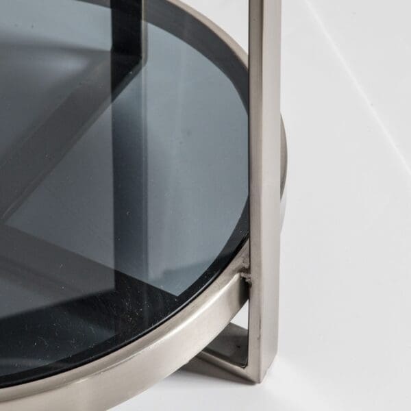 Watchet, sidebord i stål, glass og marmor - Bilde 4