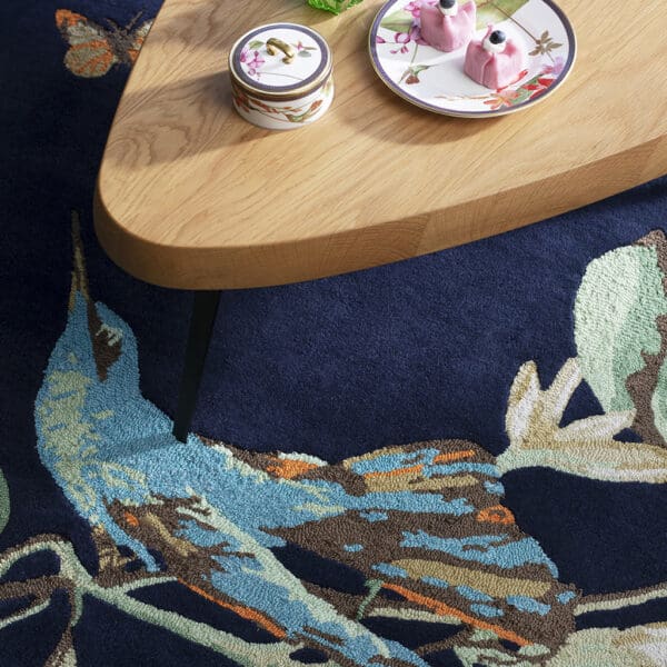 Wedgwood Hummingbird, håndknyttet gulvteppe i marine - Bilde 2