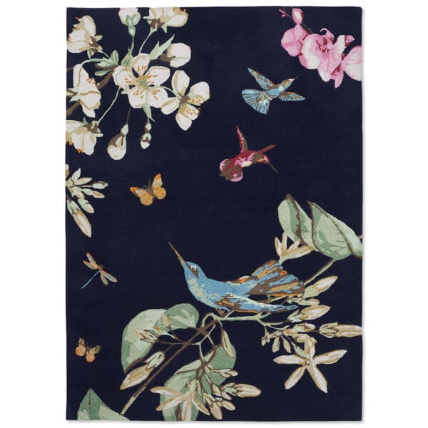 Wedgwood Hummingbird, håndknyttet gulvteppe i marine - Bilde 3