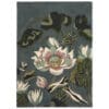 Wedgwood Waterlily, håndknyttet gulvteppe i blågrønt - Bilde 3