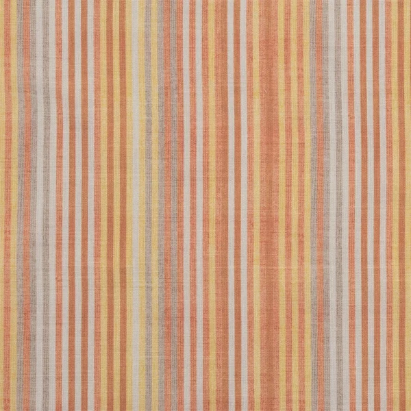 Zinnia Autumn, stripete gardin-møbelstoff i høsttoner