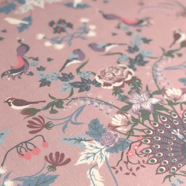 Aviana, dekadent fløyelsstoff  i soft rosa - Bilde 3