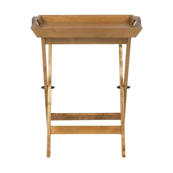Garrat, honningfarget Butlers tray/sidebord m/brett i bjørk - Bilde 2